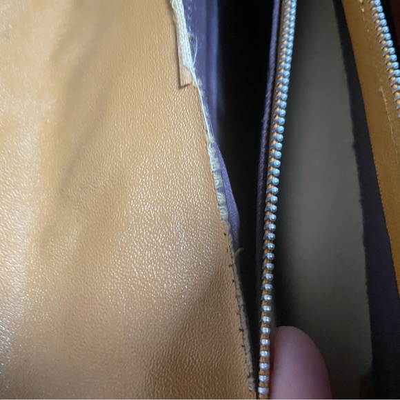 Vintage Leather Embossed Tooled Purse Bag - Picture 11 of 13